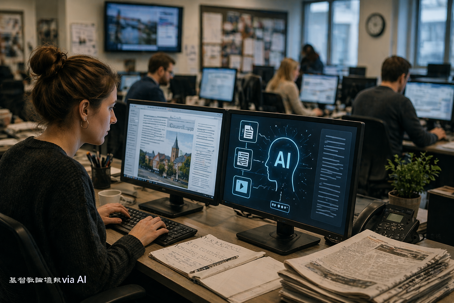 ​ 記者今日使用AI輔助寫稿。（AI生成示意圖）   ​